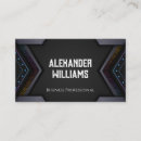Recherche de métal foncé cartes visite Aluminium