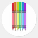 Recherche de crayon de couleur autocollants Couleurs