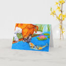 Recherche de poissons koi vœux cartes Illustration