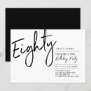 Recherche de 80th anniversaire invitations Chic