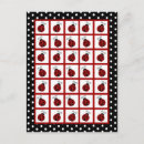 Recherche de coccinelle rouge cartes postales Insecte