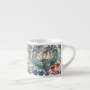 Recherche de motif floral turquoise tasses Sarcelle