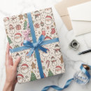 Recherche de joli papier cadeau Père noël