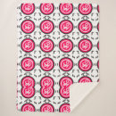 Recherche de rose et noir couvertures plaids Abstrait