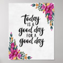 Recherche de typographie florale posters Message positif