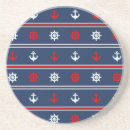 Zoek naar blauw patroon onderzetters Zee