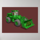 Recherche de tracteur vert posters Drôle