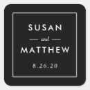 Recherche de noirs et blancs mariage autocollants Classique