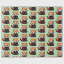 Recherche de panda roux papier cadeau Ours