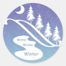Recherche de pente autocollants Hiver