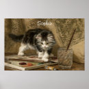 Zoek naar kleurrijke katten posters Girl