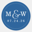 Recherche de de de bleu royal mariage autocollants Initiales