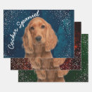 Recherche de cocker papier cadeau Chien