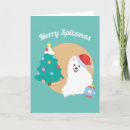 Recherche de spitz noël cartes Chiot