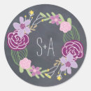 Recherche de fleur vintage autocollants Joint d'enveloppe