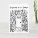 Recherche de nouvelle maison heureuse vœux cartes Moderne