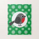 Recherche de oiseau de noël puzzles Mignon