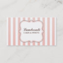 Recherche de rayures roses et blanches cartes visite Coiffeur