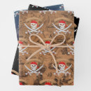 Recherche de bateau pirate papier cadeau Fête des pirates