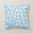 Recherche de seigaiha coussins Bleu