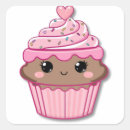 Recherche de gâteau kawaii autocollants Cupcake