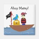 Recherche de bateau pirate magnets Amusant