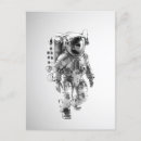Recherche de astronaute cartes postales Futuriste