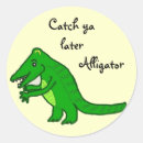 Recherche de alligators autocollants Alligator vert