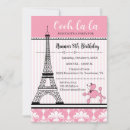 Recherche de caniche rose invitations Eiffel