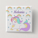 Recherche de licorne colorée badges Mignon