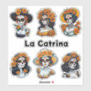 Recherche de día de muertos autocollants Catrina