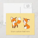 Recherche de petit renard cartes postales Mignon