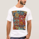 Recherche de mandala coloré tshirts Abstrait