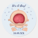 Zoek naar nieuwe baby stickers Het is een jongen