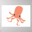 Zoek naar marien dier posters Octopus