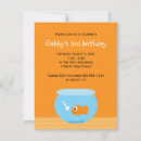 Recherche de de poissons anniversaire invitations Mignon