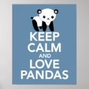 Recherche de panda bleu posters Noir