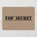 Recherche de top secret invitations Drôle