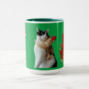 Zoek naar zwart witte kat mokken Kerstmis