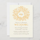Recherche de feuille orange invitations Monogramme