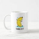 Recherche de drôle de banane café tasses Dessin animé