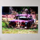 Recherche de voiture bleue posters Classique