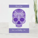 Recherche de crâne anniversaire cartes Goth