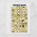 Recherche de personnages cartes postales Charlie brune