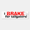 Recherche de tailgater voiture autocollants Avertissement