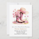 Recherche de western baby shower fille invitations Une petite cowgirl
