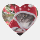 Recherche de chat père noël autocollants Animaux