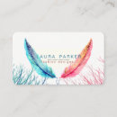 Recherche de variation cartes visite Aquarelle