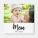 Recherche de naissance de bébé magnets Noir et blanc