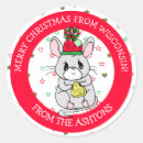 Recherche de souris et fromage autocollants Noël